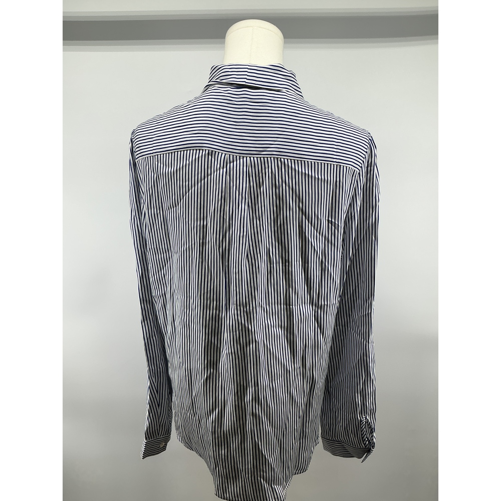 Washable Stretch Silk Tie Neck Blouse - Picture 2 of 3